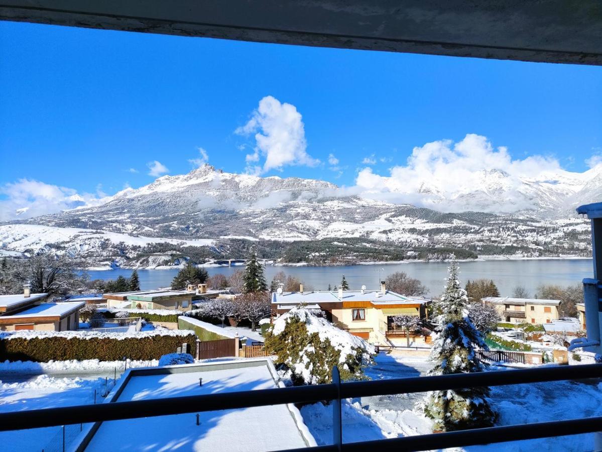 Studio Vue Sur Lac Et Montagne Savines Dış mekan fotoğraf